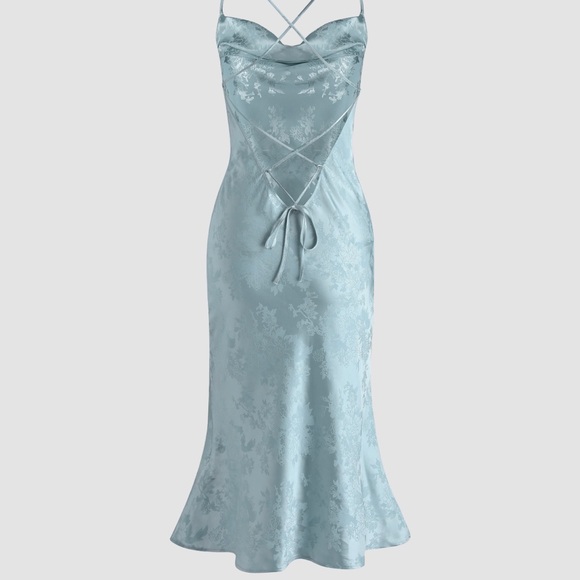 Floral Pattern Midi Dress XL - Picture 2 of 2